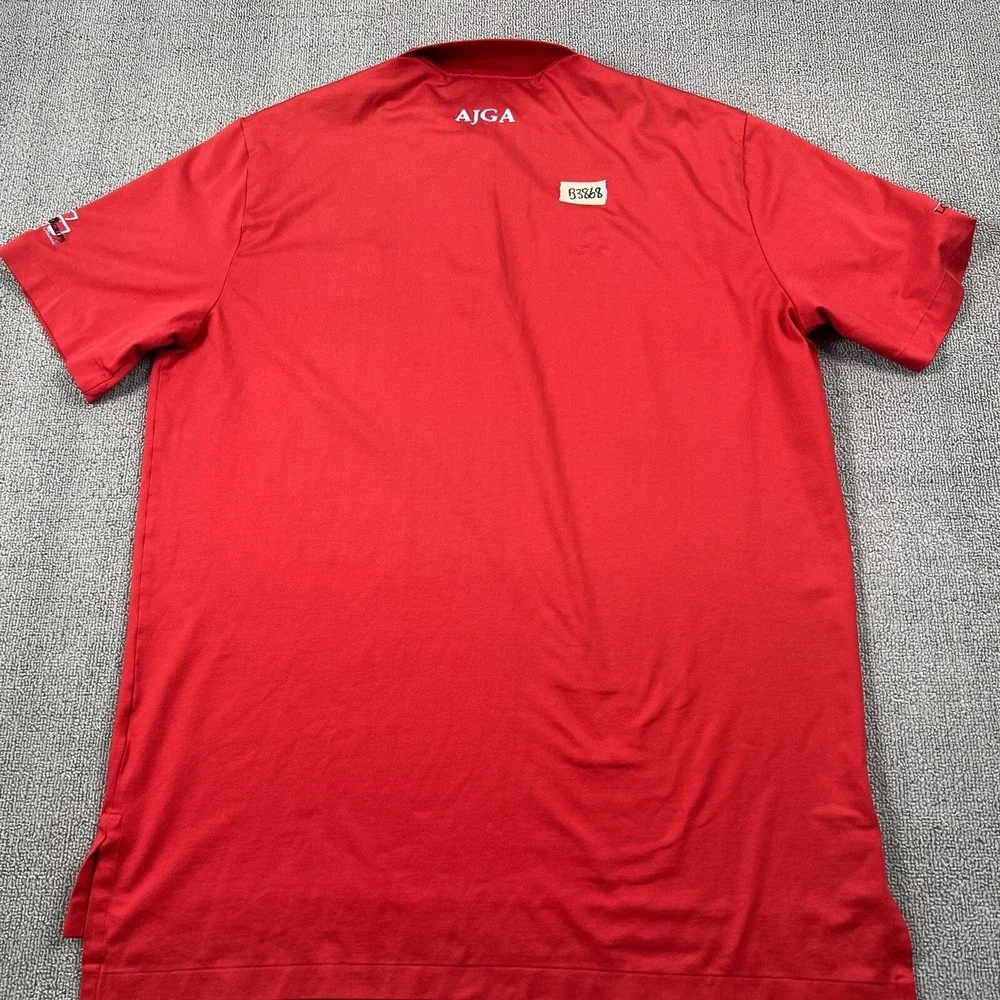 Ralph Lauren Polo Shirt Adult Large Red Big Pony Golf Golfing Casual Preppy Mens